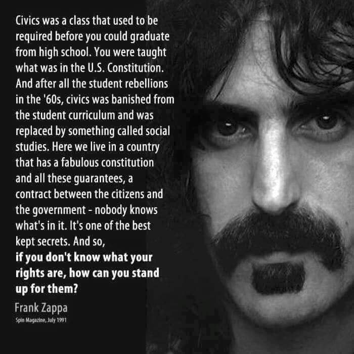 Frank Zappa on education